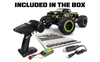 BlackZon Slyder Turbo Brushless MT Monster Truck 1/16 4WD Bezszczotkowy Niebieski Samochód Zdalnie Sterowany Model RC | 540209