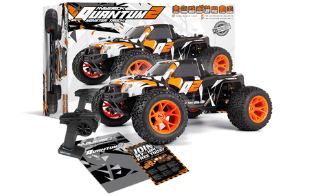 Maverick Quantum2 MT Monster Truck Szczotkowy 4WD 1:10 Pomarańczowy Samochód Zdalnie Sterowany Model RC | 150401