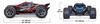 Traxxas Rustler 4X4 BL-2S 1:10 4WD Czerwony Samochód Zdalnie Sterowany Model RC | 67164-4-RED