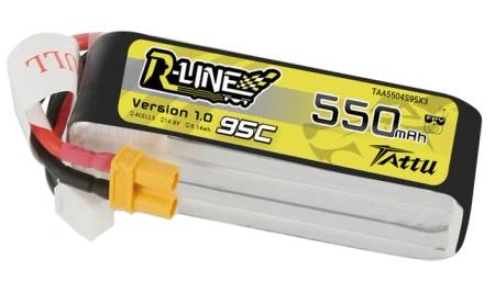 Akumulator LiPo 550mAh 14,8V 95C 4S1P XT30 R-Line | TAA5504S95X3 TATTU