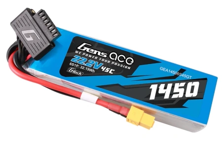 Akumulator LiPo 1450mAh 22,2V 45C 6S1P XT60 G-Tech | GEA14506S45GT GENS ACE