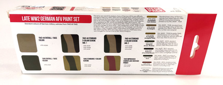 Zestaw farb akrylowych (LATE WW2 GERMAN AFV) | HTK-AS94 HATAKA