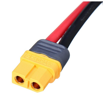 Złącze XT60H - gniazdo z przewodem 10cm (14AWG) - Amass