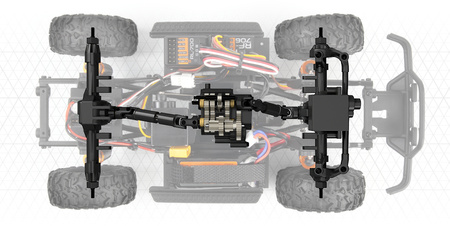 Venture18 FLUX 1985 Toyota Hilux SR5 Brushless 1/18 (czarny) | 160802 HPI