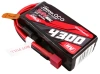 Gens ace G-Tech 4300mAh 3S1P 11.4V 60C Lipo Battery with T-plug
