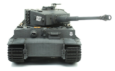 German Tiger 1 Late Painted Gray RTR 2,4Ghz 1/24 Czołg Zdalnie Sterowany IR Dźwięk Taigen Szary | 3841-11-L-G HENG LONG