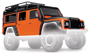 Karoseria 1:10 TRX-4 Land Rover Defender (pomarańczowa) | 8011A TRAXXAS