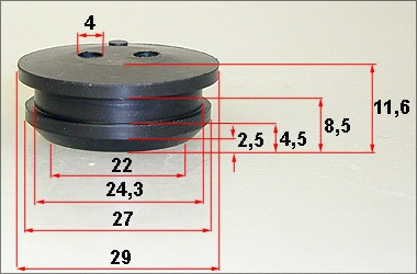 Gumowa uszczelka baku paliwa 1:5 - FG 7353