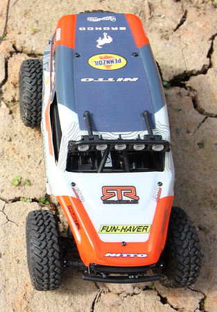 Venture18 U4 Ford Bronco 4400 RTR 4WD 2,4GHz LED 1:18 Crawler Czerwony Samochód Zdalnie Sterowany Model RC | 160887 HPI RACING