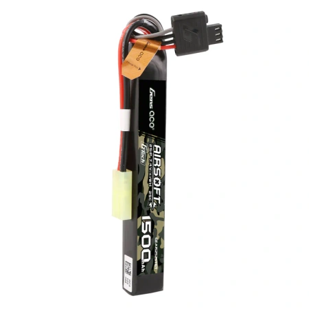Akumulator LiPo 1500mAh 7,4V 25C 2S1P Mini Tamiya Airsoft Gun | GEA152S25TGT GENS ACE