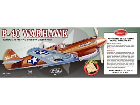 P-40 Warhawk 711mm - 405 Guillow