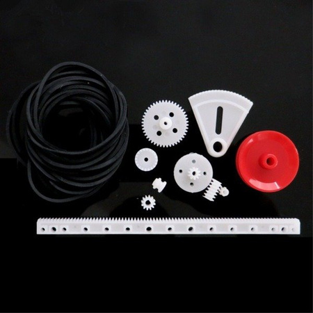 Zębatki plastikowe 81szt. (moduł 0.5) | 9662