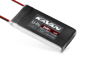 Akumulator LiPo 2600mAh 7,4V 5/10C 2S1P Hitec Aurora 9/9X | KAV33.7150 KAVAN
