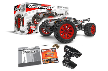 Maverick Quantum+ XT Flux Stadium Truck 3S 4WD 1/10 Czerwony Samochód Zdalnie Sterowany Model RC | 150301