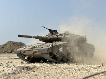 Czołg Zdalnie Sterowany IDF Merkava MK IV 1:16 RTR 2,4Ghz Model RC | 3958-1B HENG LONG