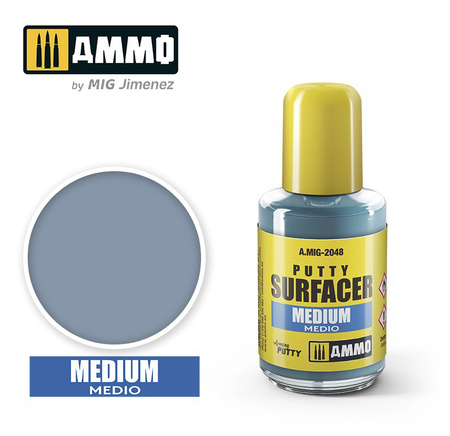 Szpachlówka akrylowa w płynie (średnia) Putty Surfacer Medium (30ml) | A.MIG-2048 AMMO