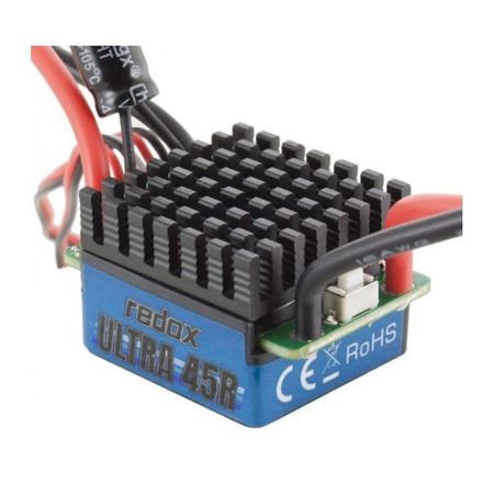 Regulator Obrotów Silnika Szczotkowego ESC Redox Ultra 45R 45A LiPo 2S Tamiya BEC | RDX-ESCU45R