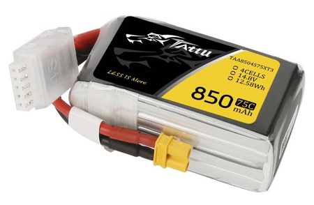 Akumulator LiPo 850mAh 14,8V 75C 4S1P XT30 | TAA8504S75XT3 TATTU