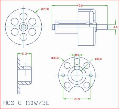 Silnik bezszczotkowy HCS C 110W/2-3S | FREE AIR