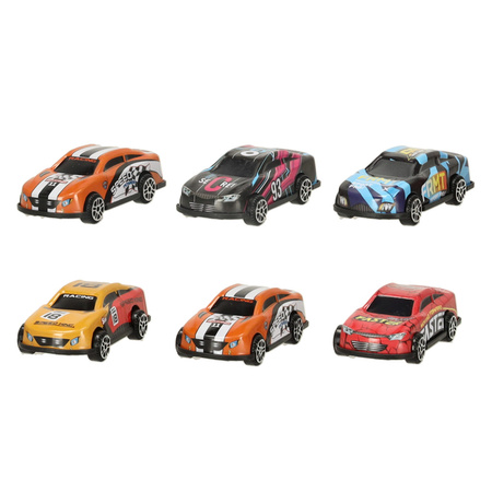 Transporter laweta ciężarówka tor samochodowy + 6 aut (~140cm)