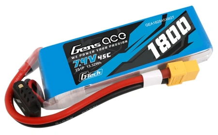 Akumulator LiPo 1800mAh 7,4V 45C 2S1P XT60 G-Tech | GEA182S45X6GT GENS ACE