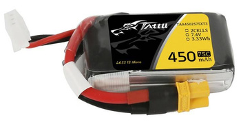 Akumulator LiPo 450mAh 7,4V 75C 2S1P XT30 | TAA4502S75XT3 TATTU