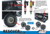 Rescuer Crawler 1/10 2,4GHz Czarny Samochód Zdalnie Sterowany Model RC | RGT-EX86190-1 RGT