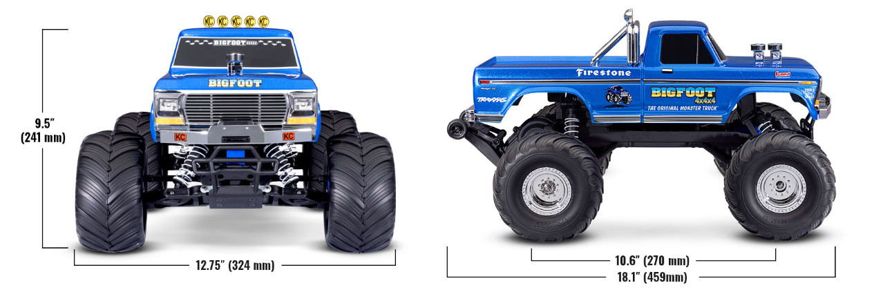 Traxxas Bigfoot No. 1 XL-5 Monster Truck 1:10 Samochód Zdalnie Sterowany Model RC | 36234-8 pol_pl_Traxxas-Bigfoot-No-1-XL-5-Monster-Truck-1-10-Samochod-Zdalnie-Sterowany-Model-RC-36234-8-1016517_24