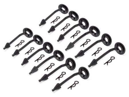 Spinki karoserii + podkładki 8mm 4pcs| HPI 85470