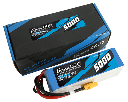 Akumulator LiPo 5000mAh 25,9V 45C 7S1P XT90 | GEA50007S45X9 GENS ACE
