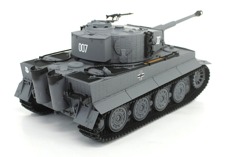 German Tiger 1 Late Std RTR 2,4Ghz 1/24 Czołg Zdalnie Sterowany IR Dźwięk Taigen Szary | 3841-11-L HENG LONG
