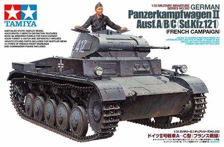 Panzerkampfwagen II Ausf.A/B/C (Sd.Kfz.121) (French Campaign) 1:35 | Tamiya 35292