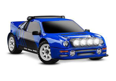 Traxxas Mini Rally VXL Ford RS200 4X4 1:12 Niebieski Samochód Zdalnie Sterowany Model RC | 108046-1-BLUE