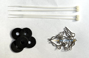 Spinki karoserii z podkładkami (10szt.) | GR90125.29 GRAUPNER