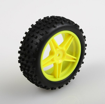 Koła Buggy 1:10 PRZÓD (2 szt.) żółte - Himoto 06010Y