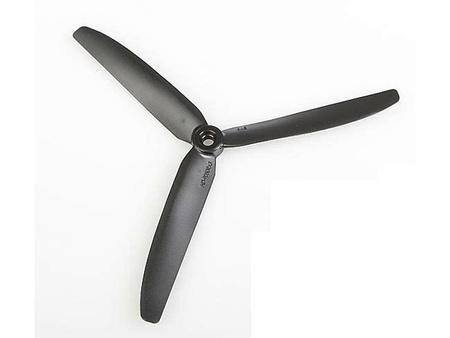 Śmigło 9x5 HD trzyłopatowe lewe czarne - GWS