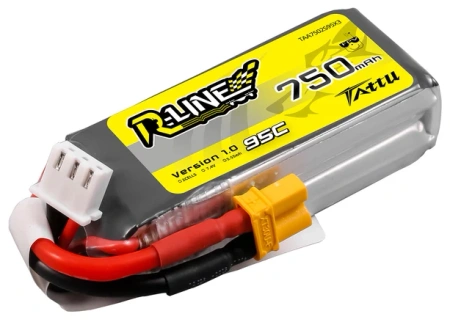 Akumulator LiPo 750mAh 7,4V 95C 2S1P XT30 R-Line Version 1.0 | TAA7502S95X3 TATTU
