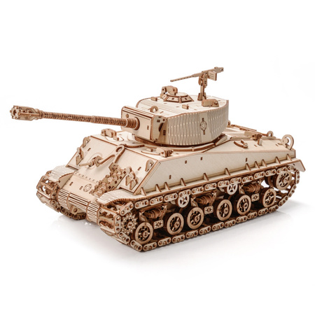 Little Story Drewniane Puzzle Model 3D Czołg M4A3E8 Sherman World of Tanks 34,4x14,2x15,5cm | WOT01
