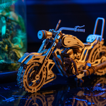Little Story Drewniane Puzzle Model 3D Motocykl Yankee Chopper Motor 21x7,1x10,4cm | E024