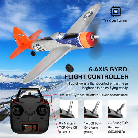Mini P47 Thunderbolt 450 RTF 402mm | TOP104B02 TOP RC HOBBY