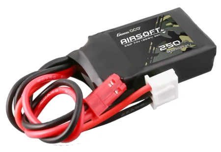 Akumulator LiPo 250mAh 7,4V 35C 2S1P Airsoft Gun JST BEC | GEA2502S35J GENS ACE