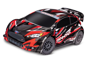 Traxxas Ford Fiesta ST Rally BL-2S 4X4 1:10 Czerwony Samochód Zdalnie Sterowany Model RC | 74154-4-RED