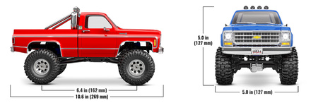Traxxas TRX-4M Chevrolet K10 High Trail Edition 1:18 Crawler 4X4 Niebieski Samochód Zdalnie Sterowany Model RC | 97064-1-BLUE
