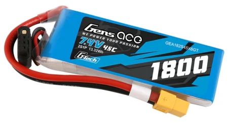 Akumulator LiPo 1800mAh 7,4V 45C 2S1P XT60 G-Tech | GEA182S45X6GT GENS ACE