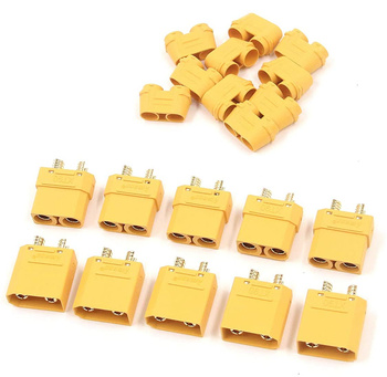 Złącze XT90H - 5 kompletów z osłoną - Amass