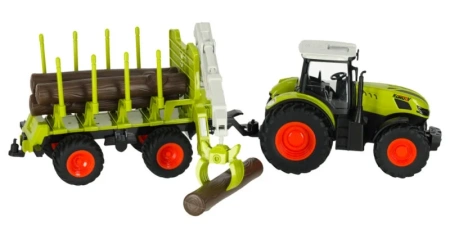 Traktor RC Zdalnie Sterowany Ciągnik Rolniczy z Podnośnikiem 1:24 2,4GHz Zabawka Farma