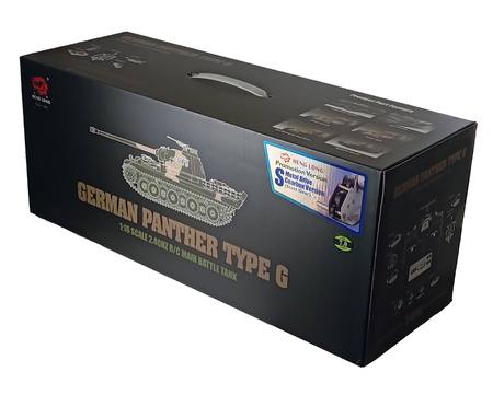 Czołg Zdalnie Sterowany German Panther Type G 1:16 RTR 2,4Ghz Model RC | 3879-1B HENG LONG