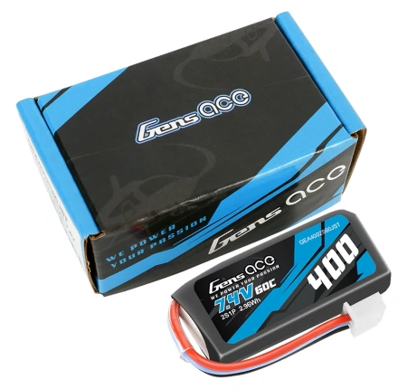 Akumulator LiPo 400mAh 7,4V 60C 2S1P JST | GEA4002S60JST GENS ACE