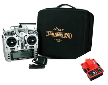 Aparatura Taranis X9D Plus z telemetrią + moduł R9M + Walizka EVA (bez odbiornika)