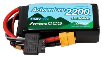 Akumulator LiPo 2200mAh 14,8V 60C 4S1P XT60 G-Tech Adventure | GEA224S60X6GT GENS ACE